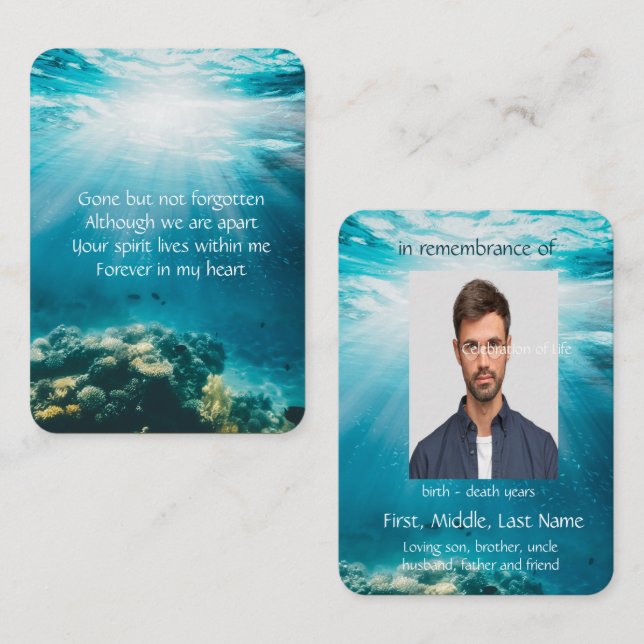 Tarjeta De Visita Servicio de memorias invitan al submarino submarin (Anverso / Reverso)