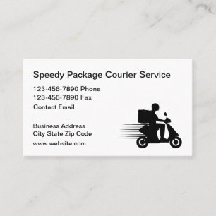 Tarjeta De Visita Servicio de mensajería de entrega de paquetes