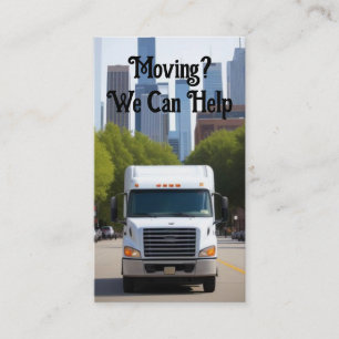 Tarjeta De Visita Servicio de Mudanzas City Movers