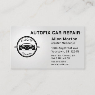 Tarjeta De Visita Servicio de piezas de reparación mecánica automáti