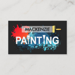 Tarjeta De Visita Servicio de Pintura Creativa de Señalización