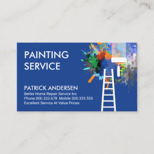 Tarjeta De Visita Servicio de pintura de bandeja de pintura de pintu