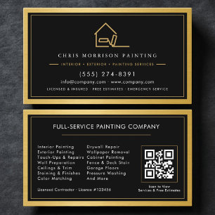 Tarjeta De Visita Servicio de pintura de código QR en casa