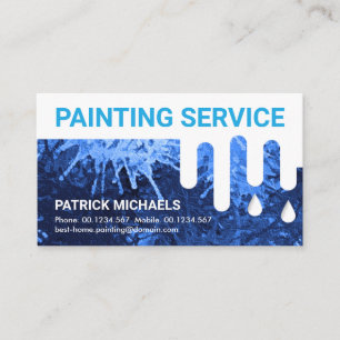 Tarjeta De Visita Servicio de pintura de pintura de pintura húmeda