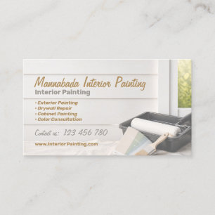 Tarjeta De Visita Servicio de Pintura Interior Exterior de Casas