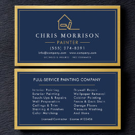 Tarjeta De Visita Servicio de Pintura Metálica para Casas