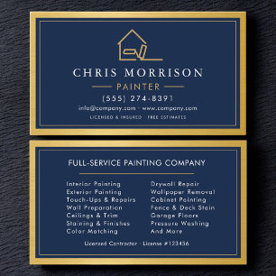 Tarjeta De Visita Servicio de Pintura Metálica para Casas