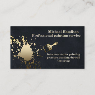 Tarjeta De Visita Servicio de pintura moderno y elegante profesional