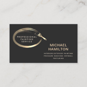 Tarjeta De Visita Servicio de pintura moderno y elegante profesional