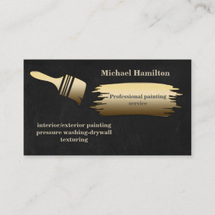 Tarjeta De Visita Servicio de pintura moderno y elegante profesional