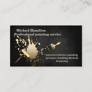 Tarjeta De Visita Servicio de pintura moderno y elegante profesional