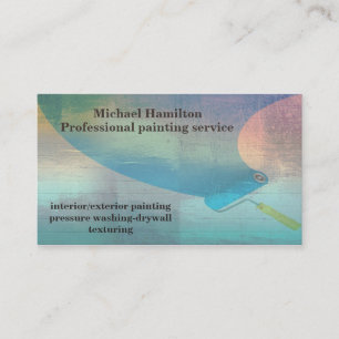 Tarjeta De Visita Servicio de pintura moderno y elegante profesional
