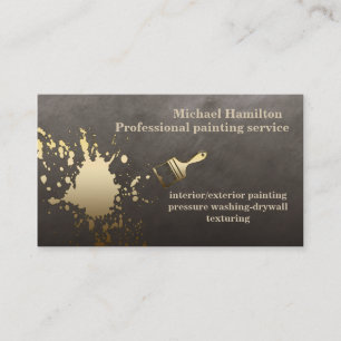 Tarjeta De Visita Servicio de pintura moderno y elegante profesional