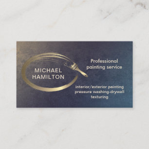Tarjeta De Visita Servicio de pintura moderno y elegante profesional