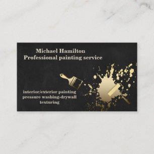 Tarjeta De Visita Servicio de pintura moderno y elegante profesional