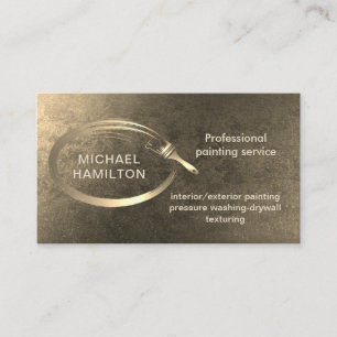Tarjeta De Visita Servicio de pintura moderno y elegante profesional