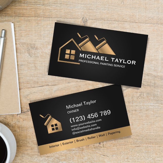 Tarjeta De Visita Servicio de pintura profesional de lujo (Subido por el creador)