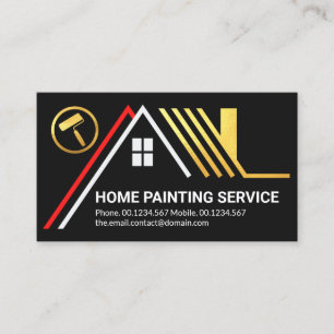 Tarjeta De Visita Servicio de pintura residencial de edificación de