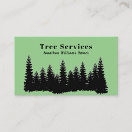 Tarjeta De Visita Servicio de recorte de árbol profesional forestal