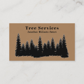 Tarjeta De Visita Servicio de recorte de árbol profesional forestal