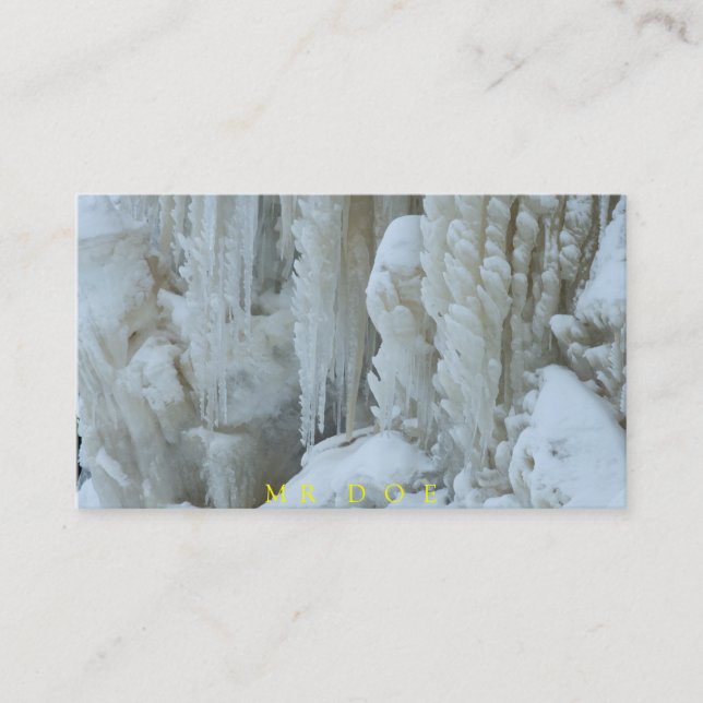 Tarjeta De Visita Servicio de refrigeración de aire acondicionado a  (Anverso)