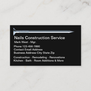 Tarjeta De Visita Servicio de remoción de obras