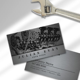 Tarjeta De Visita Servicio de reparación automática mecánica Metaliz