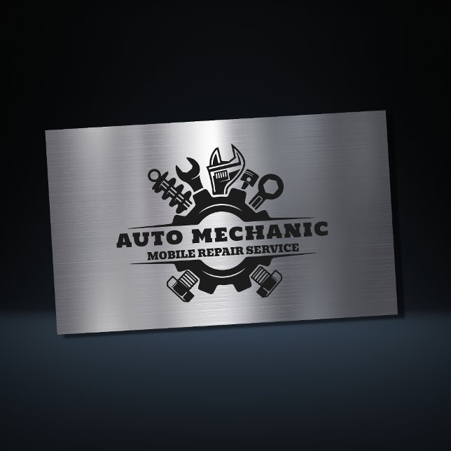 Tarjeta De Visita Servicio de reparación automática mecánica Metaliz (Subido por el creador)