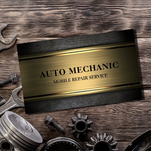 Tarjeta De Visita Servicio de reparación automática mecánica Metaliz (Subido por el creador)