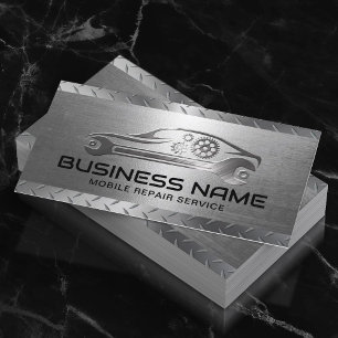 Tarjeta De Visita Servicio de reparación automática móvil de automóv