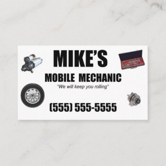 Tarjeta De Visita servicio de reparación automática móvil mecánica