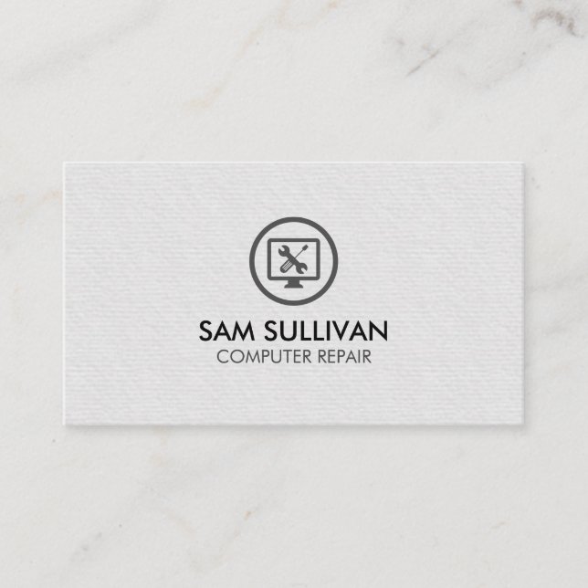 Tarjeta De Visita Servicio de reparación de equipos (Anverso)