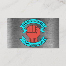Tarjeta De Visita Servicio de reparación de fontanería de diseño Met