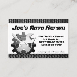 Tarjeta De Visita Servicio de reparación del motor mecánico automáti