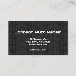 Tarjeta De Visita Servicio de reparación mecánica de neumáticos para