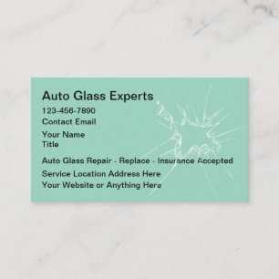Tarjeta De Visita Servicio de reparación móvil de vidrio de automóvi