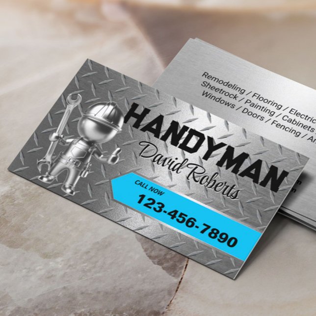 Tarjeta De Visita Servicio de reparación y mantenimiento de Handman  (Subido por el creador)