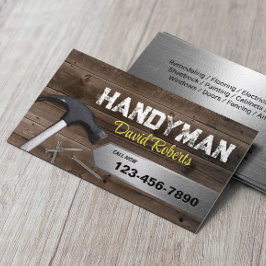Tarjeta De Visita Servicio de reparación y mantenimiento de Handyman