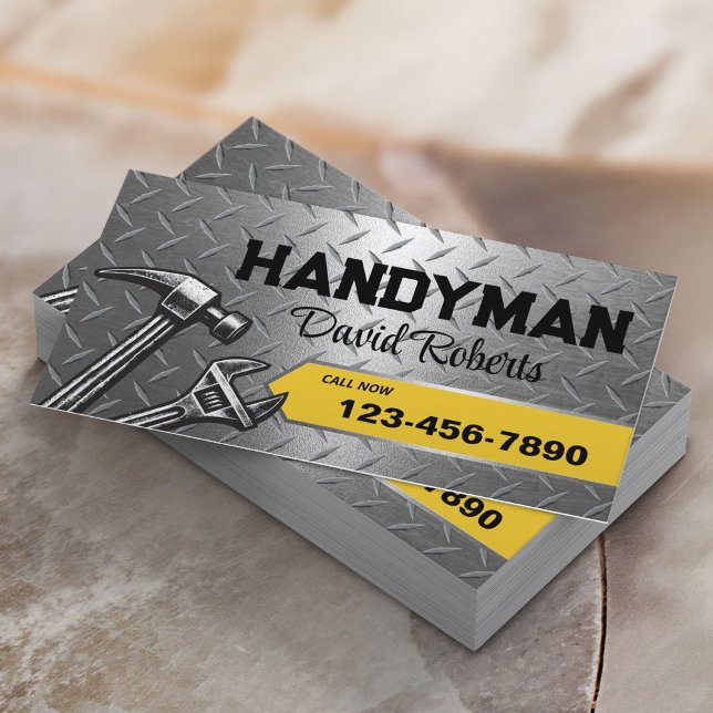 Tarjeta De Visita Servicio de reparación y mantenimiento de Handyman (Subido por el creador)