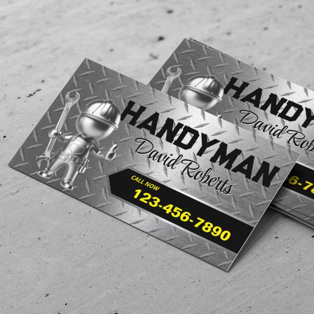Tarjeta De Visita Servicio de reparación y mantenimiento de Handyman (Subido por el creador)