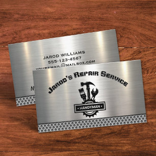 Tarjeta De Visita Servicio de Reparación y Mantenimiento de Mano de 