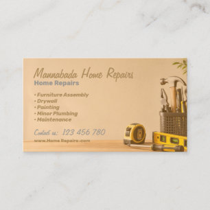 Tarjeta De Visita Servicio de Reparación y Mantenimiento del Hogar O