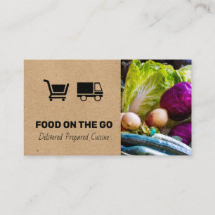 Tarjeta De Visita Servicio de restauración   Entrega de alimentos   