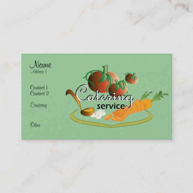 Tarjeta De Visita servicio de restauración II (Anverso)