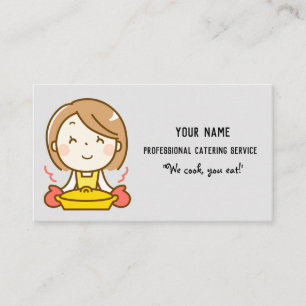 Tarjeta De Visita Servicio de restauración profesional Comida reduc