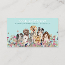 Tarjeta De Visita Servicio de sentadas para pasear por perros