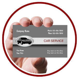Tarjeta De Visita Servicio de Taxi de Coche de Lujo Elegante