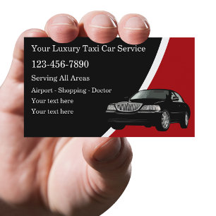 Tarjeta De Visita Servicio de Taxi de Lujo
