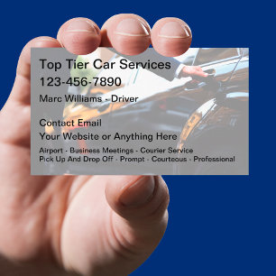 Tarjeta De Visita Servicio de Taxi de Negocios de Lujo