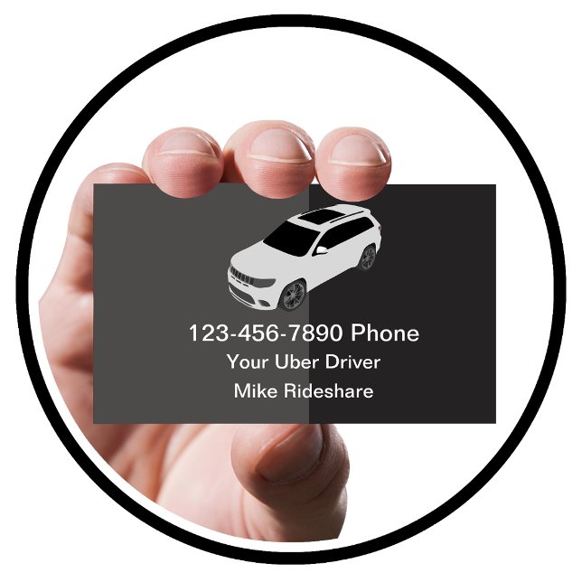 Tarjeta De Visita Servicio de Taxi de Ride Hailing (Subido por el creador)